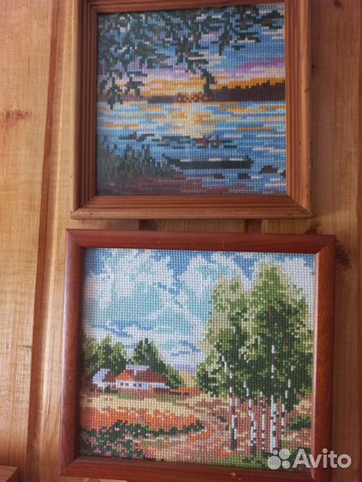 Картина вышивка
