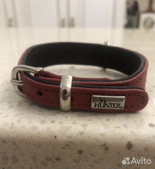 Ошейник hunter для собак мелких пород натур кожа