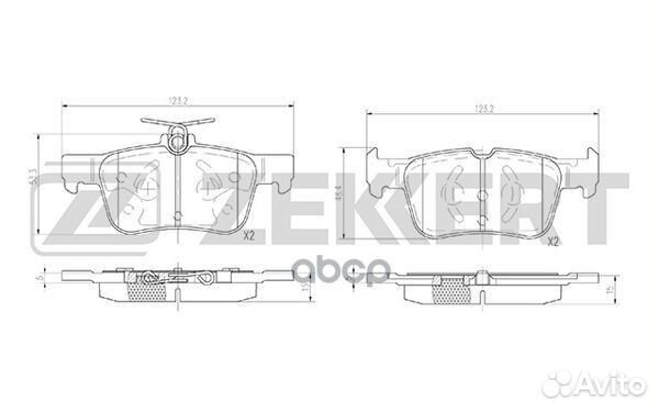 Колодки торм. диск. задн. Ford Mondeo V 14- bs