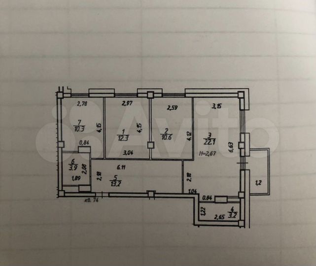 4-к. квартира, 75,6 м², 9/20 эт.