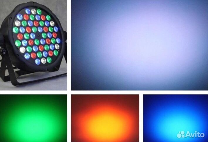 Прожектор, Led Par Цветомузыка 54х3 Dmx 512