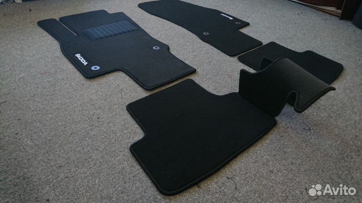 Оригинальные Ворсовые автоковрики для Skoda Kodiaq