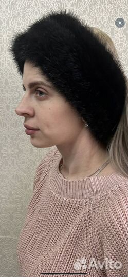 Повязка на голову норковая