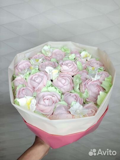 Съедобные букеты из зефира