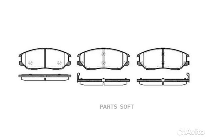 Road house 2108502 Колодки торм. диск. передн. XG
