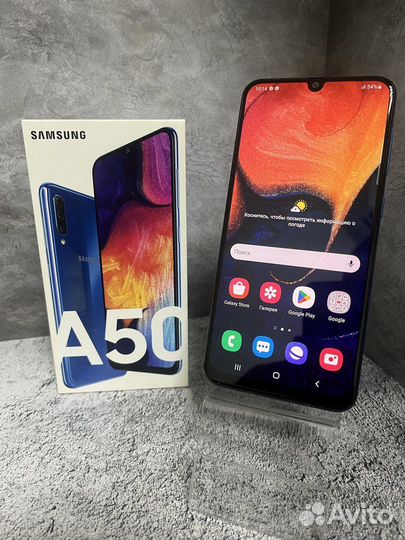 Samsung Galaxy A50, 64 гб, синий