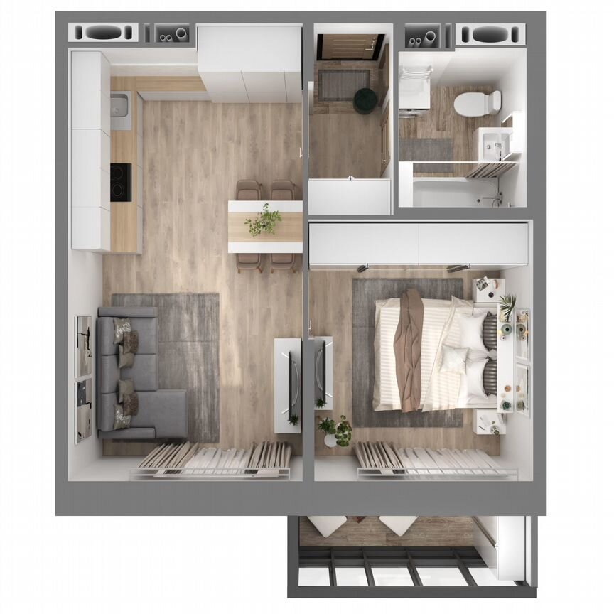 1-к. квартира, 36,2 м², 18/23 эт.
