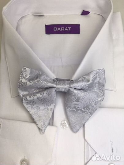 Новая мужская серая бабочка-галстук