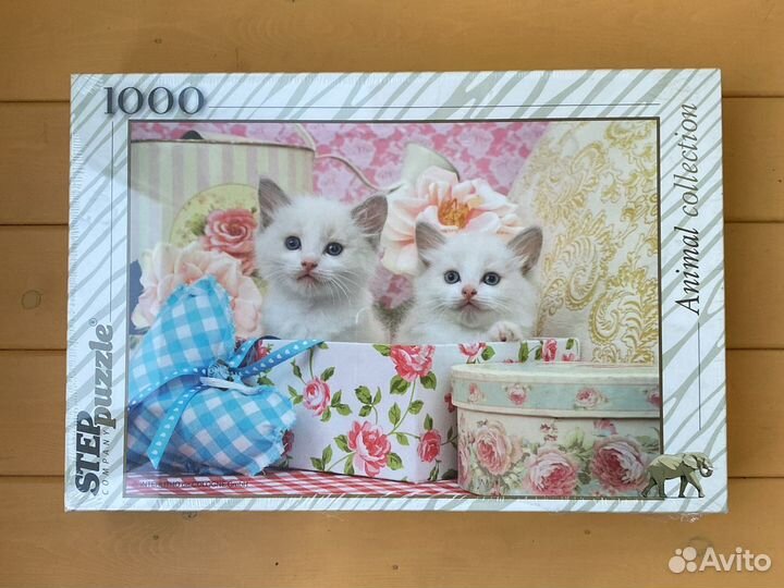 Пазлы 1000 деталей котята, единороги