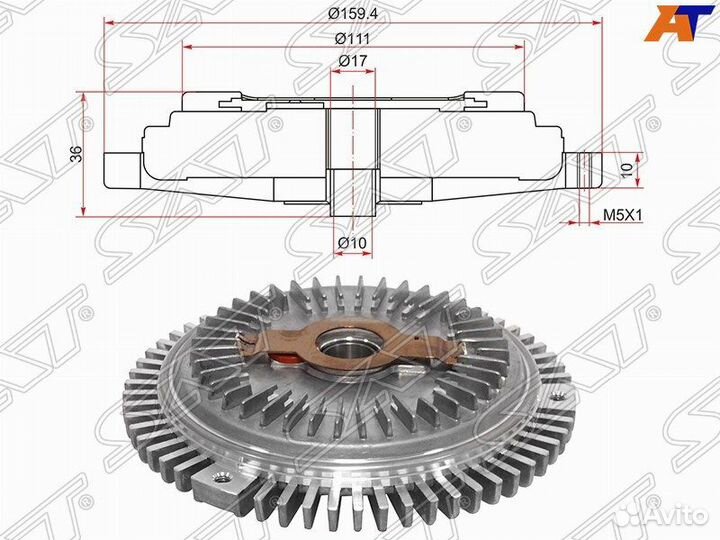 Вискомуфта mercedes S-klass W140 91-98