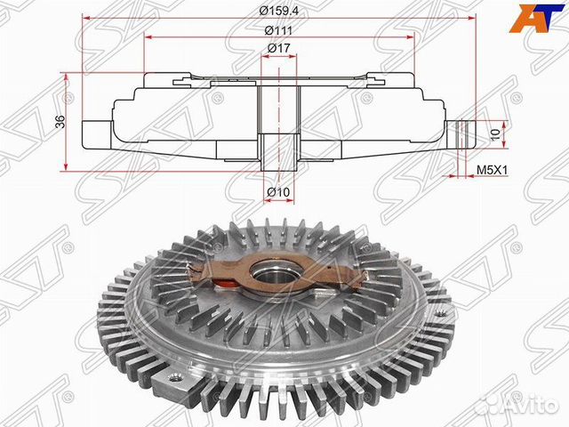 Вискомуфта mercedes S-klass W140 91-98