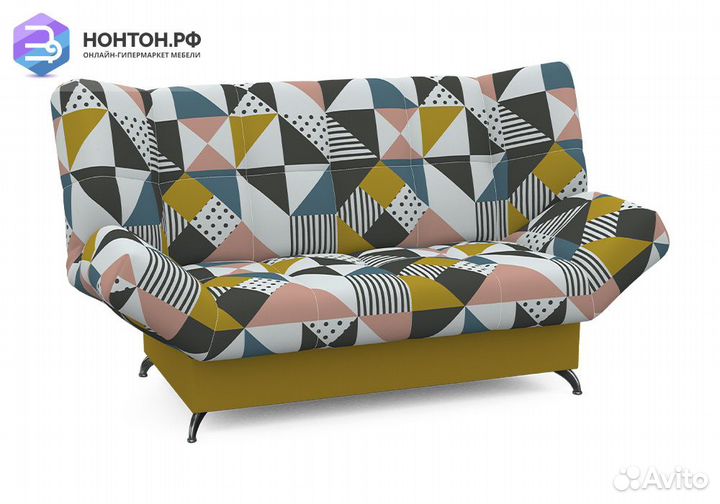 Диван клик-кляк Палермо с принтом ретро