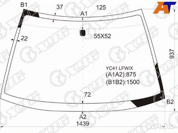 Стекло лобовое mitsubishi galant