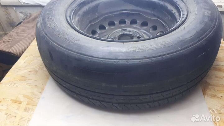 Штампованный диск на киа Рио 2 с резиной