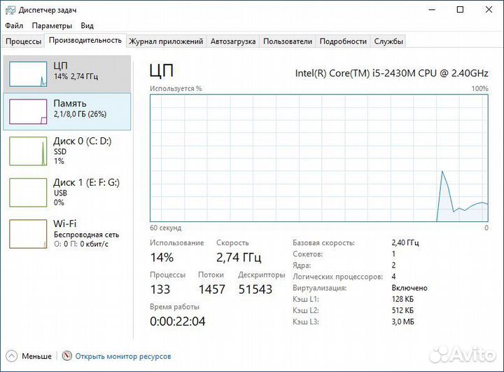 Процессор i5-2430m