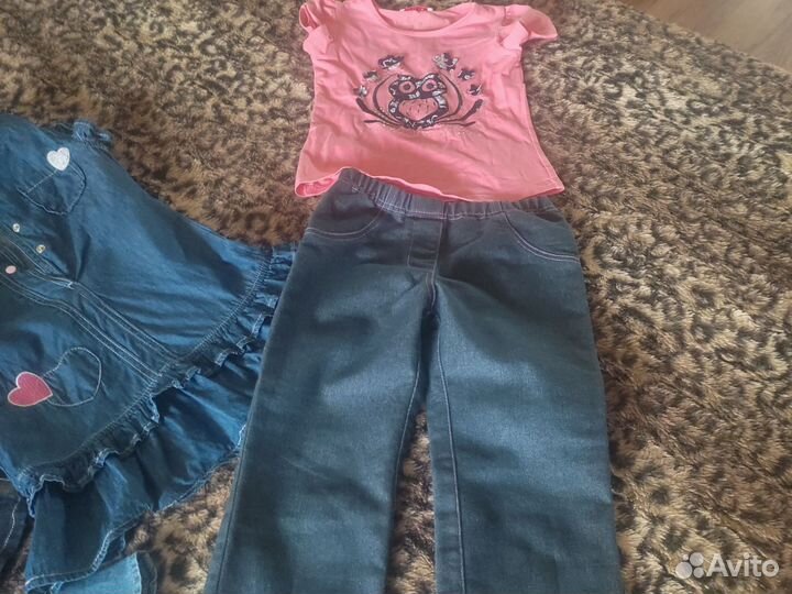 Одежда для девочек 110-116 пакетом