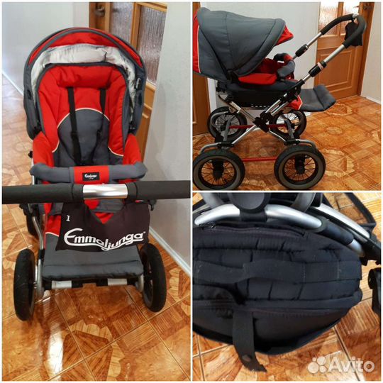 Коляска 2 в 1 Emmaljunga, прогулочная Quinny