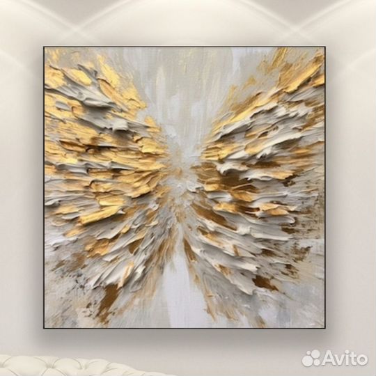 Текстурная картина маслом Крылья Ангела Шедевр