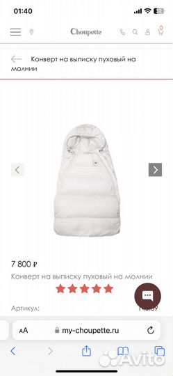 Choupette зимний, демисезонный конверт на выписку