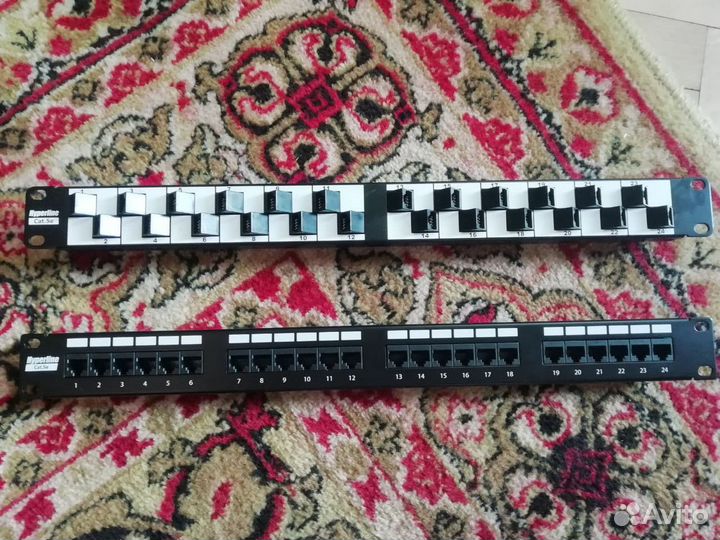 Патч-панель 24xRJ45, UTP, Кат. 5е