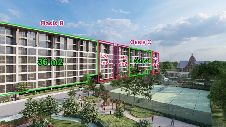Квартира-студия, 36 м² (Таиланд)