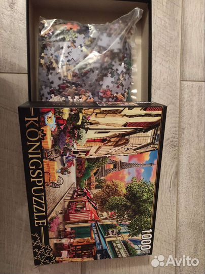 Пазл Konigspuzzle : Яркая Парижская улица