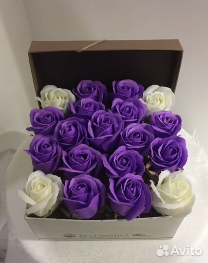 Букеты из мыльных роз