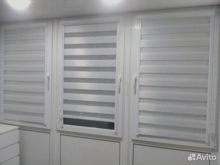 Рулонные шторы день ночь Багратионовск