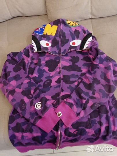 Зип худи bape shark