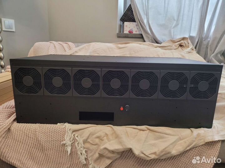 Закрытый корпус для майнинга фермы на 15 карт