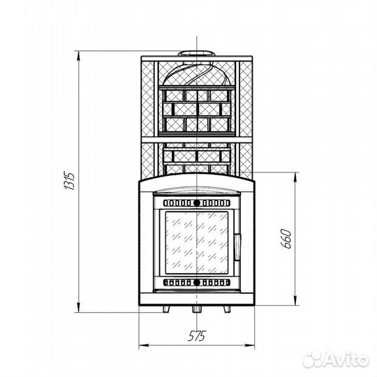 Печь банная 