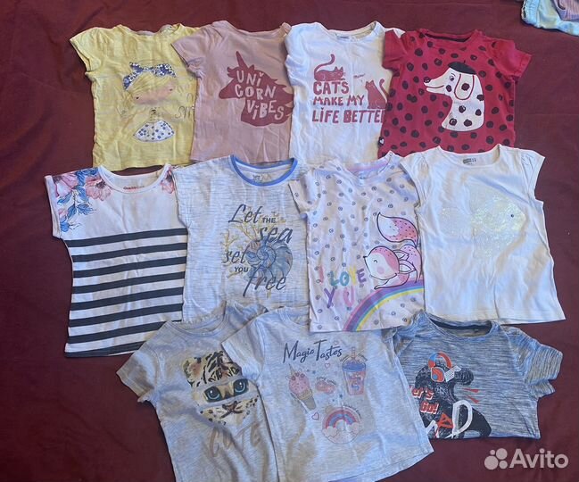 Одежда на девочку 4-5 лет пакетом