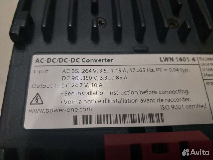 Блок питания power-ONE LWN1601-6