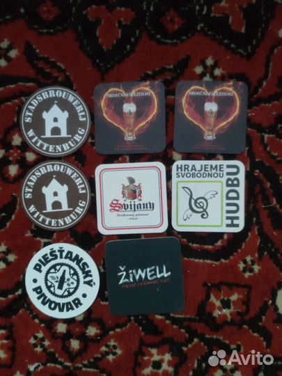 Пивные пробки, бирматы зарубежных пивоварен