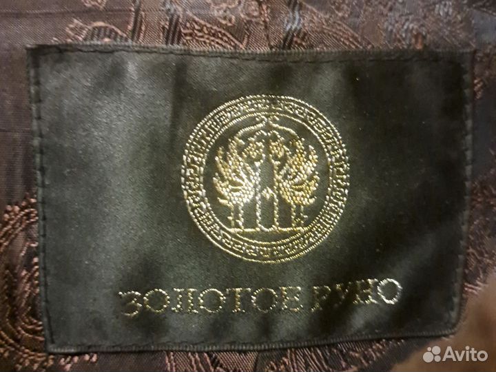 Шуба мутоновая 48 50 с норкой