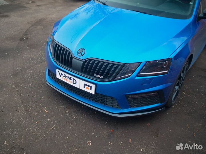 Сплиттер передний Skoda Octavia 3 A7 RS FL прилега