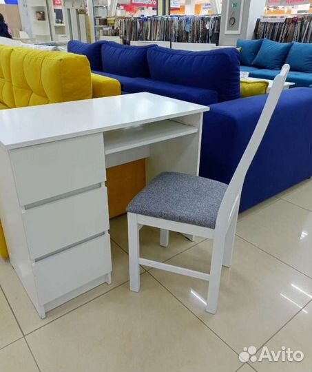 Стол письменный Мори 6/3, белый, левый или правый