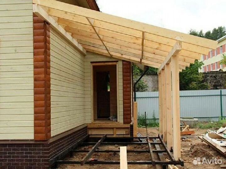 Веранды бани