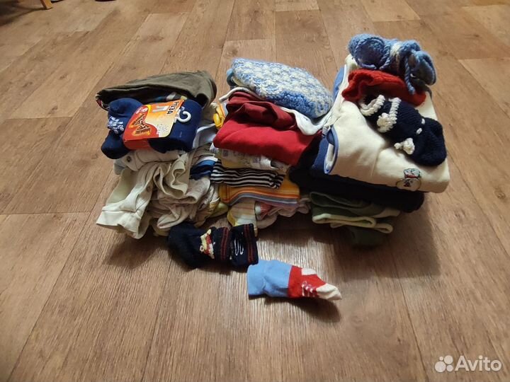 Большой пакет вещей на мальчика 0-5мес