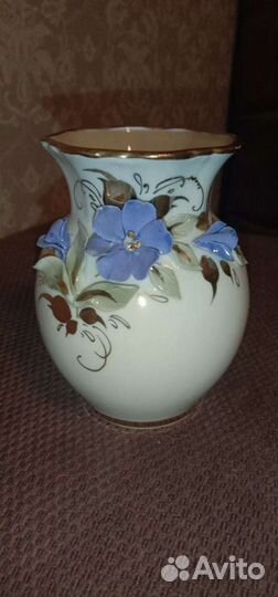 Ваза кисловодский фарфор, авторская, ручная работа