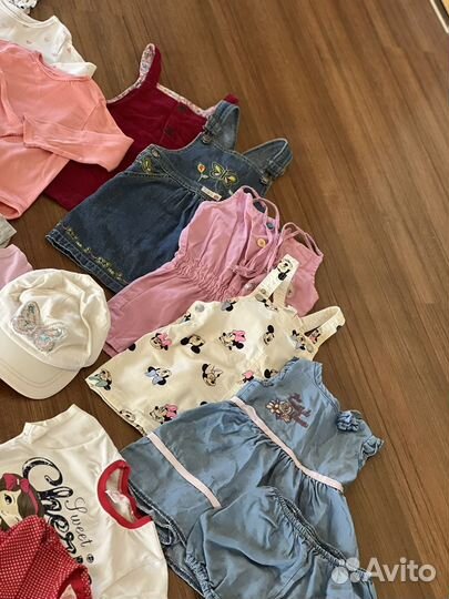 Вещи пакетом на девочку 80-86