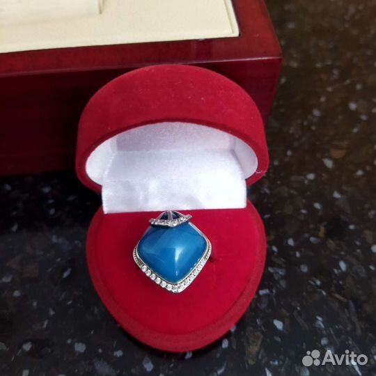 Серебряное кольцо бирюза