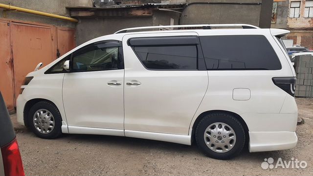 Рейлинги на крышу Toyota Vellfire, серые