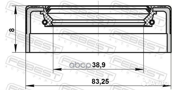 Сальник привода 42x83x8 95NEY-42830808C Febest