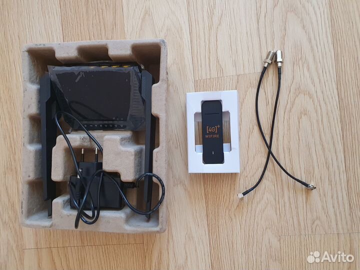 Комплект для интернета 4G модем + WiFi роутер