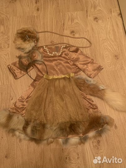 Новогодний костюм лиса-белка