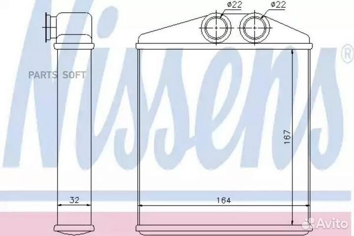 Радиатор отопителя chevrolet corsa (1994) 1.7
