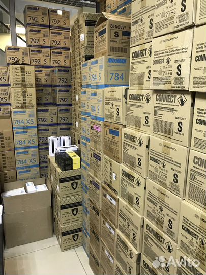 Черные нитриловые перчатки оптом