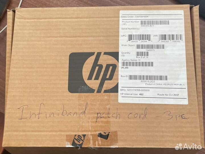 Кабель HP 498385-B23. и кабель 0,5м qsfp+