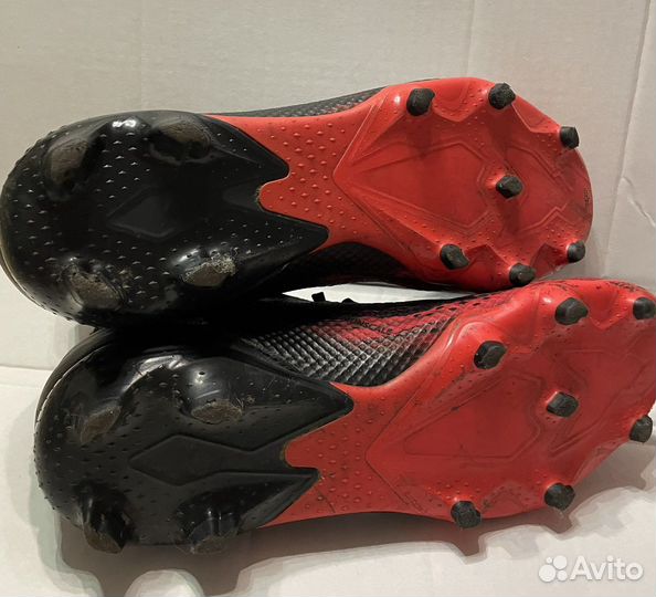Бутсы predator 20.3 FG cblack/ftwwht/actred